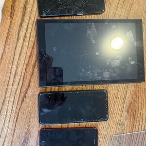 Lot of phones and tablet